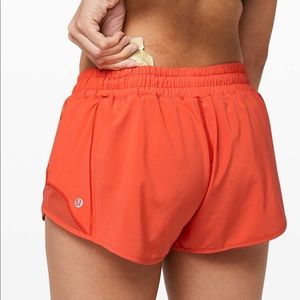 Orange Lululemon hotty hot 2.5 inch